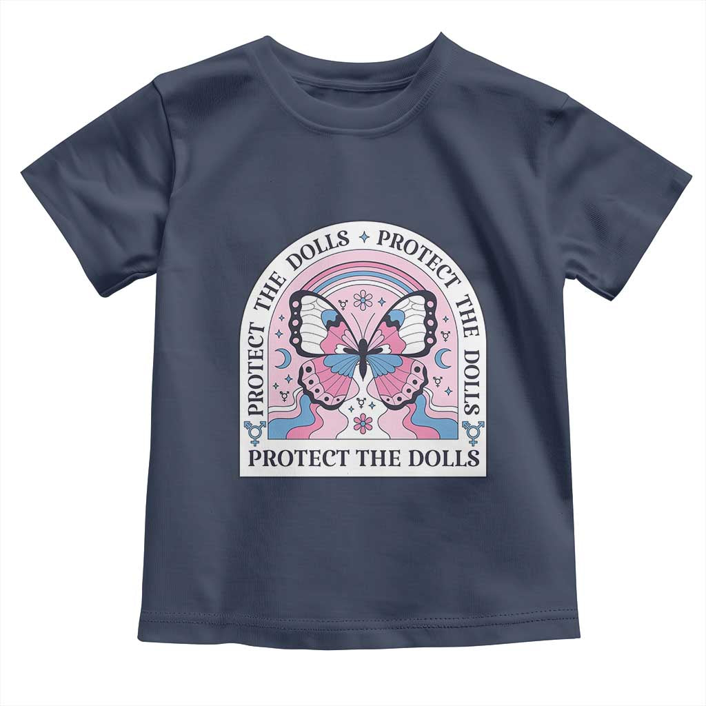 Protect The Dolls Toddler T Shirt Trans Women Pride Month Butterfly