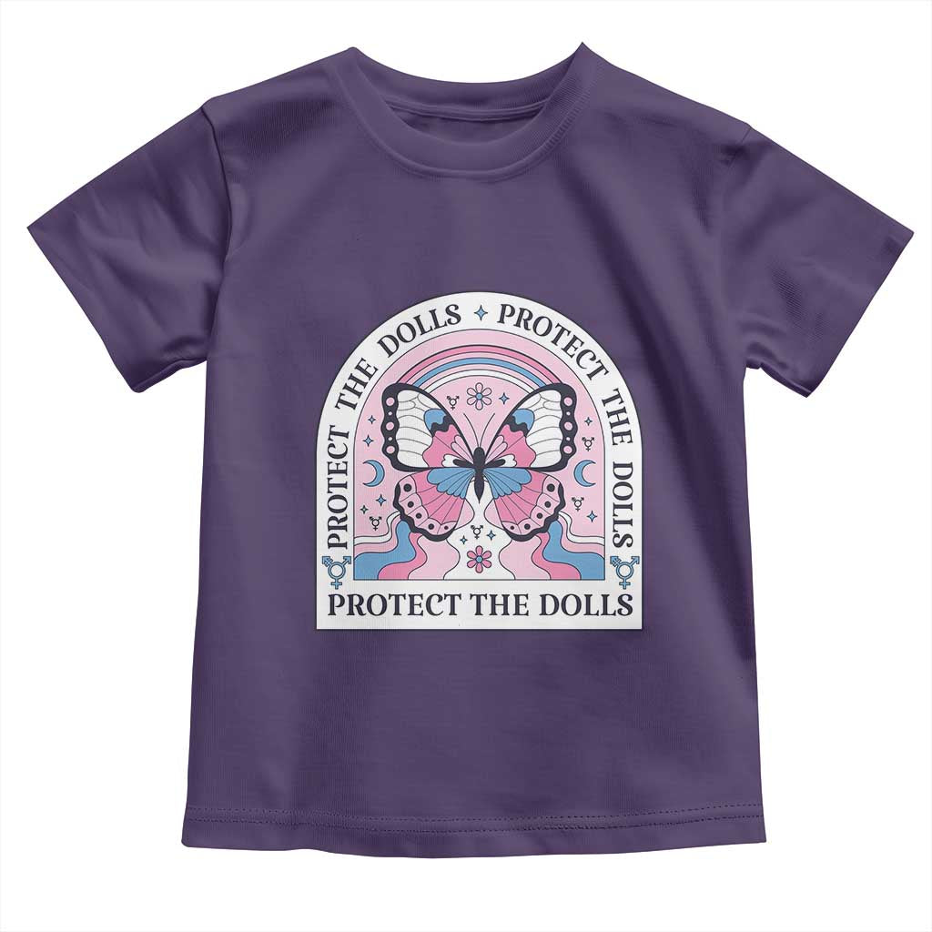 Protect The Dolls Toddler T Shirt Trans Women Pride Month Butterfly