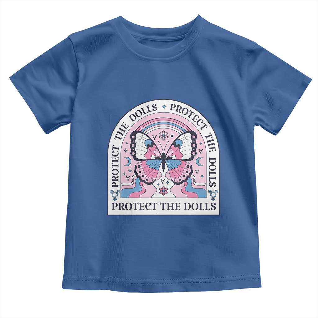Protect The Dolls Toddler T Shirt Trans Women Pride Month Butterfly