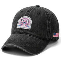 Protect The Dolls Washed Cotton Baseball Cap Trans Women Pride Month Butterfly
