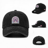 Protect The Dolls Washed Cotton Baseball Cap Trans Women Pride Month Butterfly