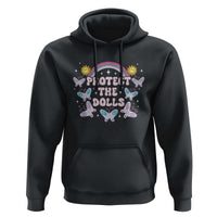 Protect The Dolls Hoodie Trans Women Pride Month Retro Groove Butterfly
