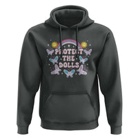 Protect The Dolls Hoodie Trans Women Pride Month Retro Groove Butterfly