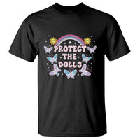 Protect The Dolls T Shirt Trans Women Pride Month Retro Groove Butterfly
