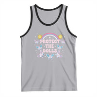 Protect The Dolls Tank Top Trans Women Pride Month Retro Groove Butterfly