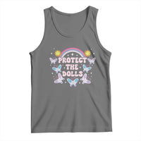 Protect The Dolls Tank Top Trans Women Pride Month Retro Groove Butterfly