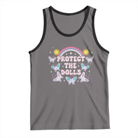Protect The Dolls Tank Top Trans Women Pride Month Retro Groove Butterfly