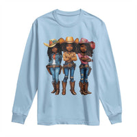 Black African American Cowgirl Baby Western Country Texas Long Sleeve Shirt