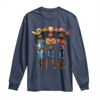 Black African American Cowgirl Baby Western Country Texas Long Sleeve Shirt