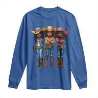 Black African American Cowgirl Baby Western Country Texas Long Sleeve Shirt