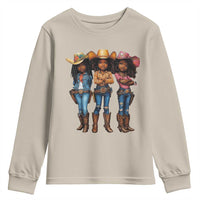 Black African American Cowgirl Baby Western Country Texas Youth Sweatshirt