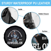 Boots On Heritage Strong Cowgirl On Spare Tire Cover African American Black Cowgirl