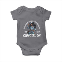 Boots On Heritage Strong Cowgirl On Baby Onesie African American Black Cowgirl
