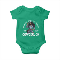Boots On Heritage Strong Cowgirl On Baby Onesie African American Black Cowgirl