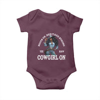 Boots On Heritage Strong Cowgirl On Baby Onesie African American Black Cowgirl