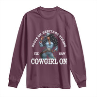 Boots On Heritage Strong Cowgirl On Long Sleeve Shirt African American Black Cowgirl