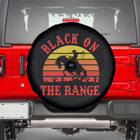 African American Black Cowboy Spare Tire Cover Black On The Range Rodeo
