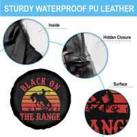 African American Black Cowboy Spare Tire Cover Black On The Range Rodeo