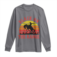 African American Black Cowboy Long Sleeve Shirt Black On The Range Rodeo