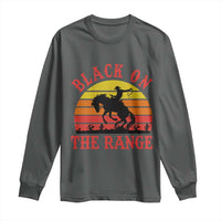 African American Black Cowboy Long Sleeve Shirt Black On The Range Rodeo