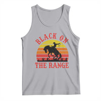 African American Black Cowboy Tank Top Black On The Range Rodeo