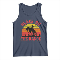 African American Black Cowboy Tank Top Black On The Range Rodeo