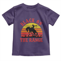African American Black Cowboy Toddler T Shirt Black On The Range Rodeo