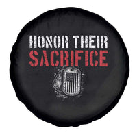 Honor Their Sacrifice Spare Tire Cover Veteran Memorial Day Military Dog Tag