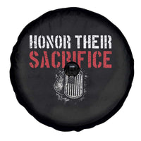 Honor Their Sacrifice Spare Tire Cover Veteran Memorial Day Military Dog Tag