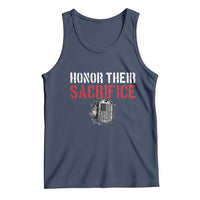 Honor Their Sacrifice Tank Top Veteran Memorial Day Military Dog Tag