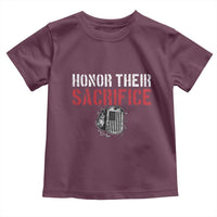 Honor Their Sacrifice Toddler T Shirt Veteran Memorial Day Military Dog Tag