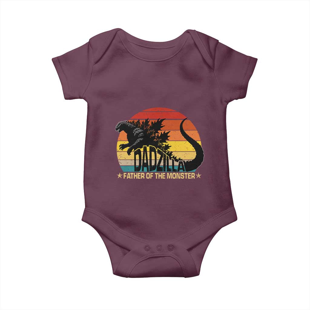 Funny Dad Giant Monster Baby Onesie Dadzilla Father Of The Monster Father's Day