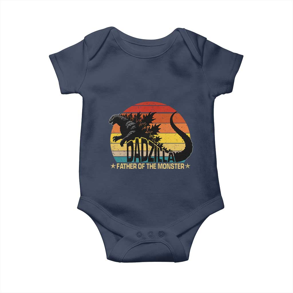 Funny Dad Giant Monster Baby Onesie Dadzilla Father Of The Monster Father's Day