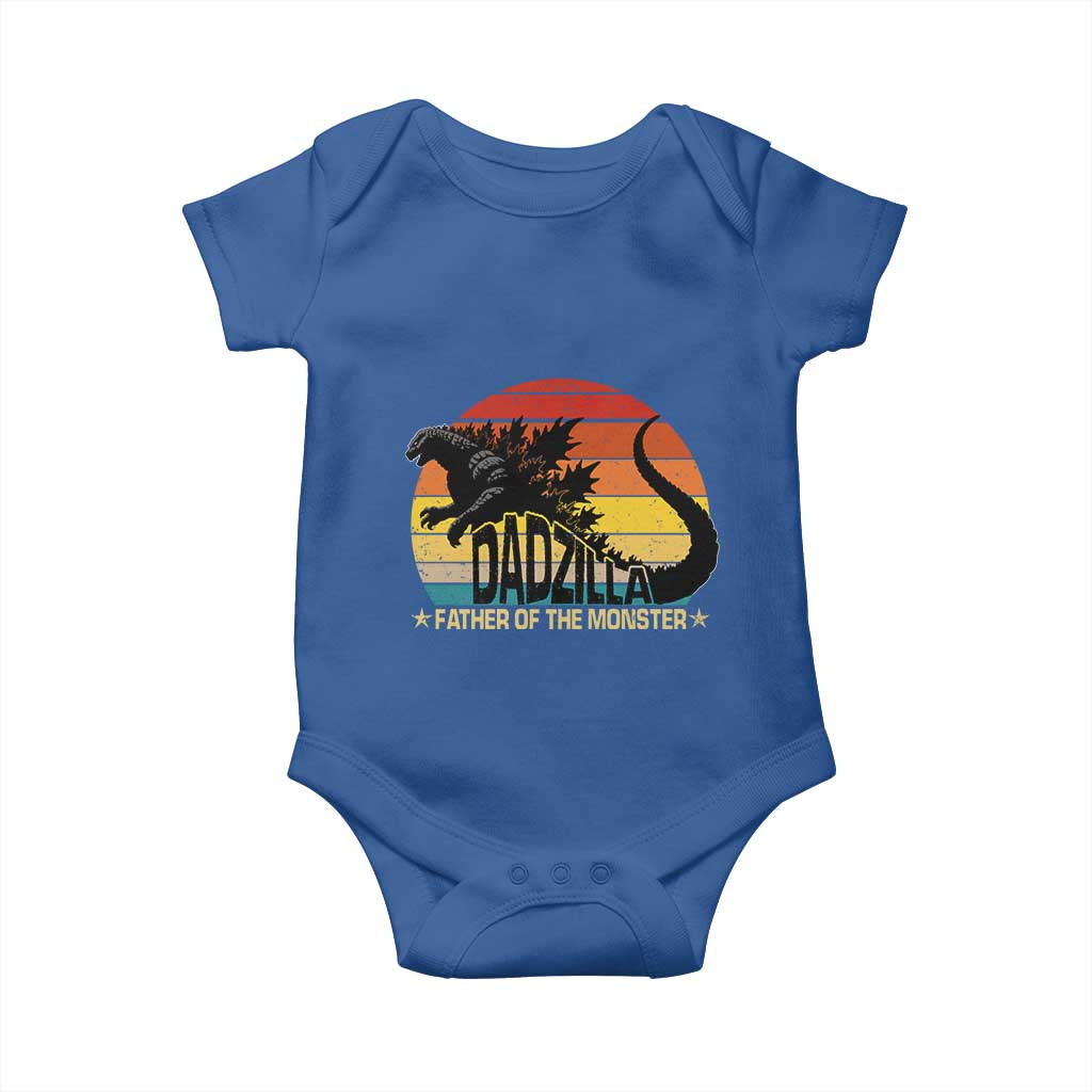 Funny Dad Giant Monster Baby Onesie Dadzilla Father Of The Monster Father's Day