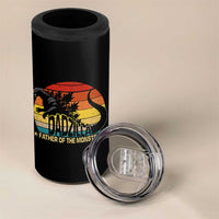 Funny Dad Giant Monster 4 in 1 Can Cooler Tumbler Dadzilla Father Of The Monster Fathers Day