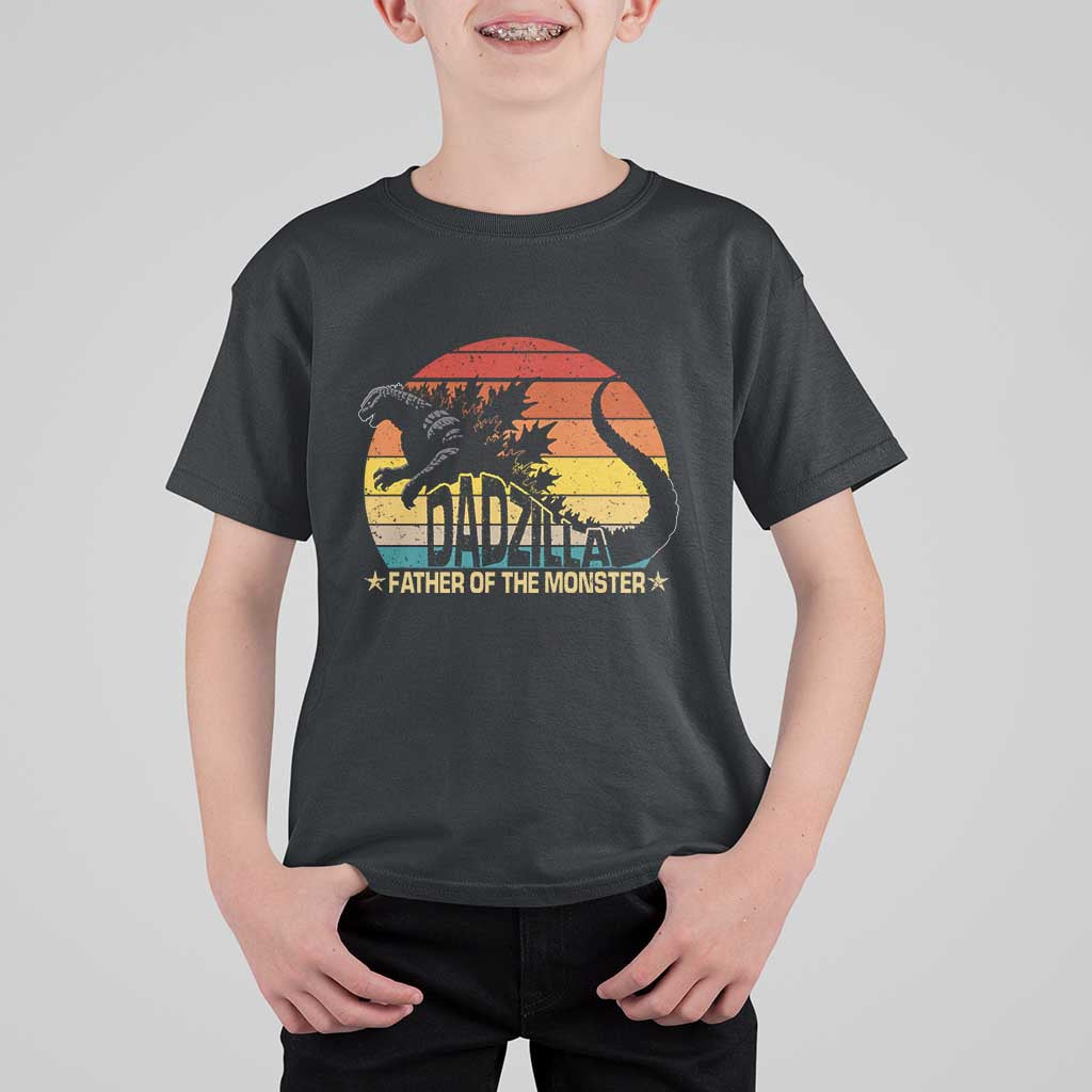 Funny Dad Giant Monster T Shirt For Kid Dadzilla Father Of The Monster Father's Day