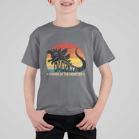 Funny Dad Giant Monster T Shirt For Kid Dadzilla Father Of The Monster Father's Day
