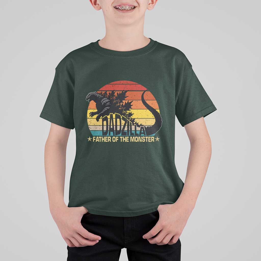 Funny Dad Giant Monster T Shirt For Kid Dadzilla Father Of The Monster Father's Day