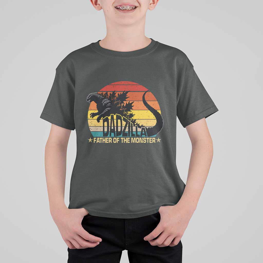 Funny Dad Giant Monster T Shirt For Kid Dadzilla Father Of The Monster Father's Day