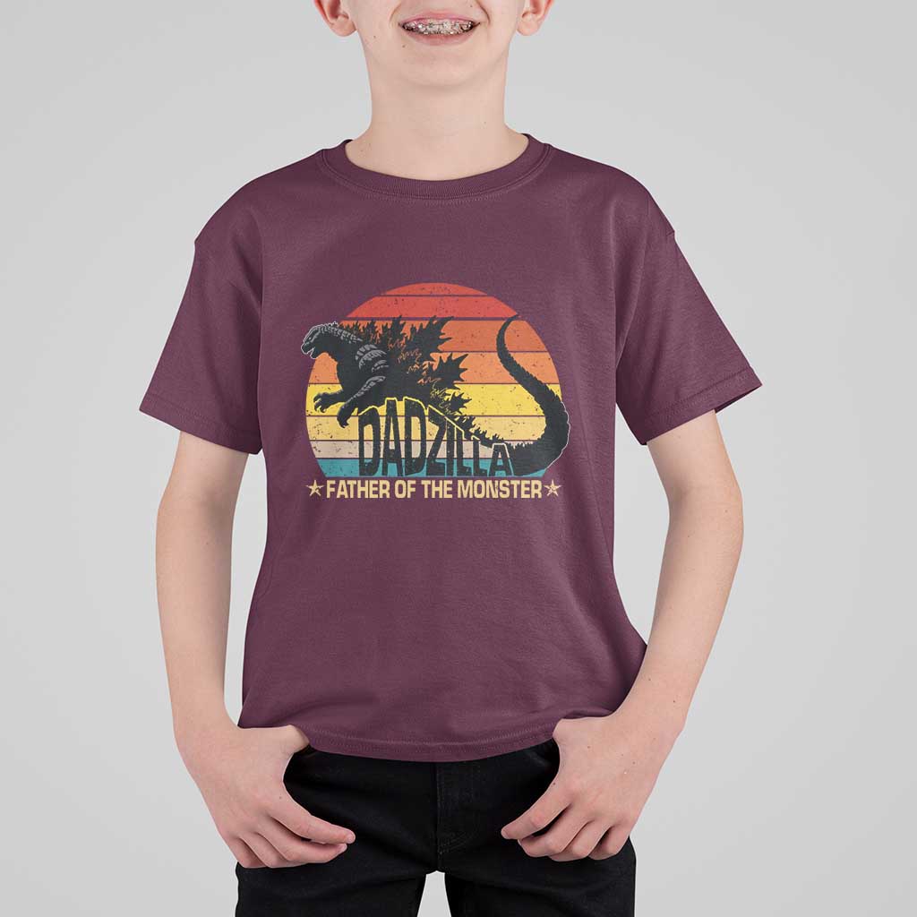 Funny Dad Giant Monster T Shirt For Kid Dadzilla Father Of The Monster Father's Day
