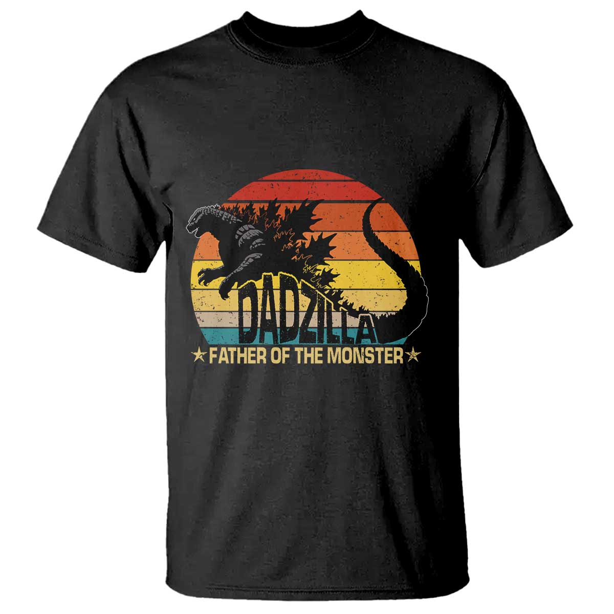 Funny Dad Giant Monster T Shirt Dadzilla Father Of The Monster Father's Day
