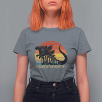 Funny Dad Giant Monster T Shirt For Women Dadzilla Father Of The Monster Father's Day