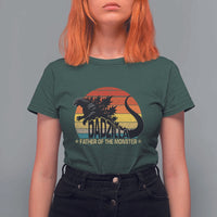 Funny Dad Giant Monster T Shirt For Women Dadzilla Father Of The Monster Father's Day