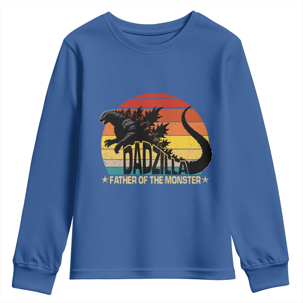 Funny Dad Giant Monster Youth Sweatshirt Dadzilla Father Of The Monster Father's Day