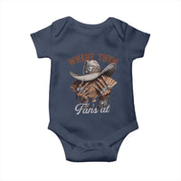 Funny African American Cowgirl Baby Onesie Where Them Fans At Cowboy Hat
