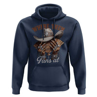Funny African American Cowgirl Hoodie Where Them Fans At Cowboy Hat