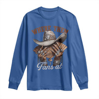 Funny African American Cowgirl Long Sleeve Shirt Where Them Fans At Cowboy Hat