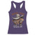 Funny African American Cowgirl Racerback Tank Top Where Them Fans At Cowboy Hat