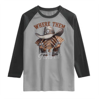 Funny African American Cowgirl Raglan Shirt Where Them Fans At Cowboy Hat