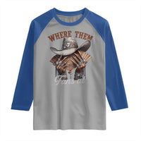Funny African American Cowgirl Raglan Shirt Where Them Fans At Cowboy Hat